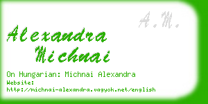 alexandra michnai business card